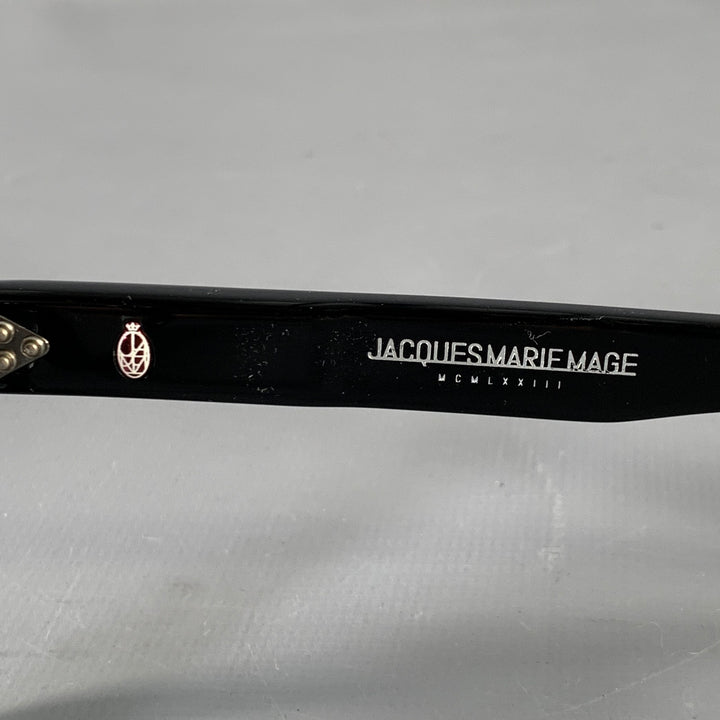 JACQUES MARIE MAGE Torino Black Matte Acetate Eyewear Frames