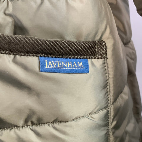 LAVENHAM Size 42 Mickfield Olive Quilted Polyester Puffer Jacket