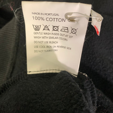 WALTER VAN BEIRENDONCK Size L Black Cotton Hoodie Jacket