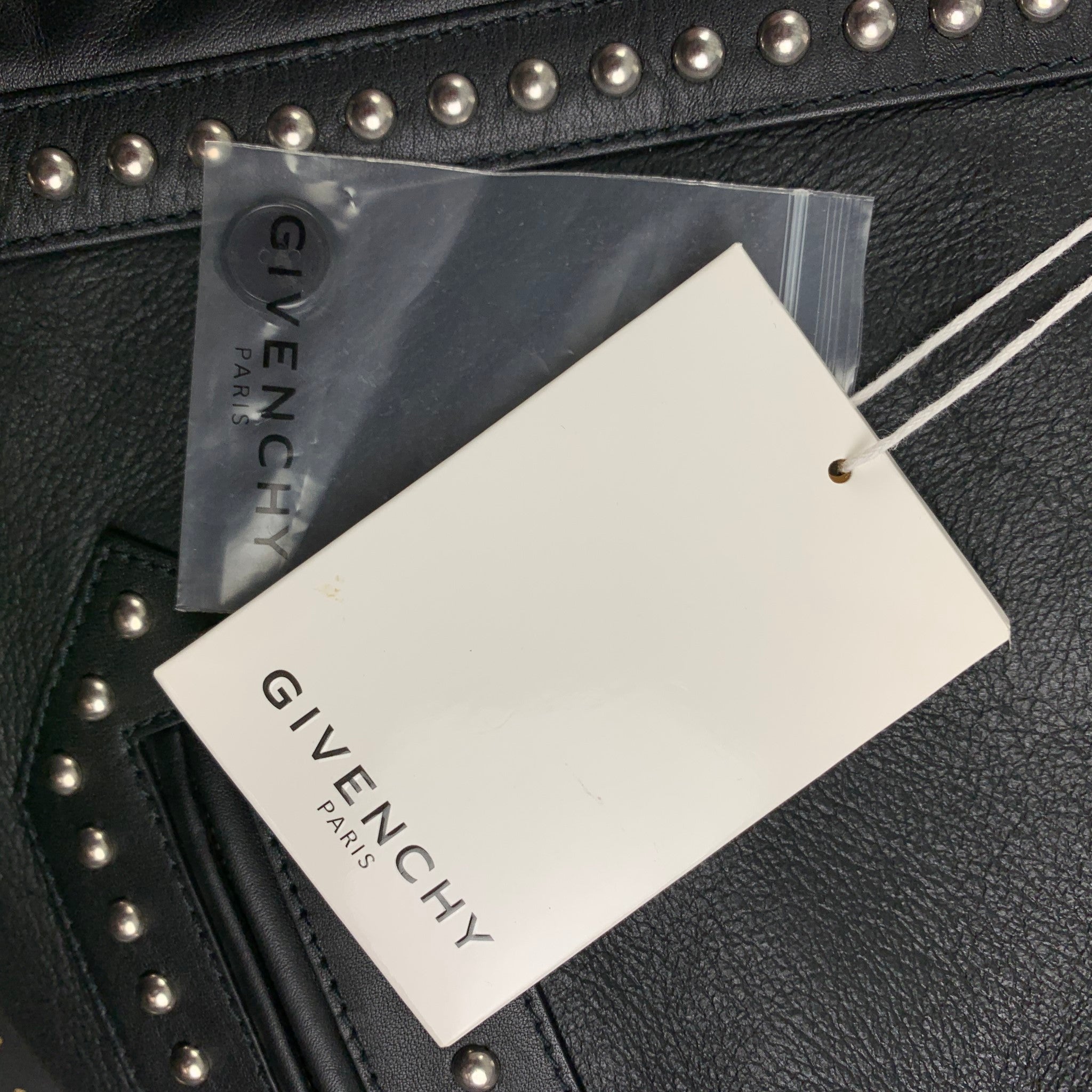 GIVENCHY by Ricardo Tisci FW 2017 Size 38 Black Silver Studded