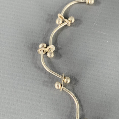 COLLIER VINTAGE en argent sterling, avec fermeture délicate à crochet et œillet