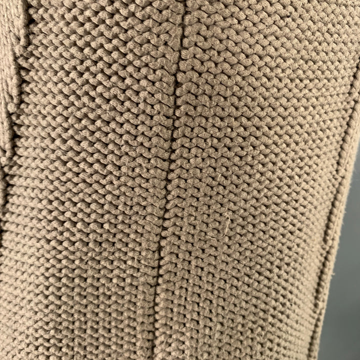 HELMUT LANG FW13 Size S Taupe Open Knit Crew Neck Sweater