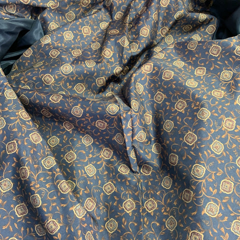 JOFELD Vintage Size 6 Navy Wool Blend Shawl Collar Double Breasted Coat