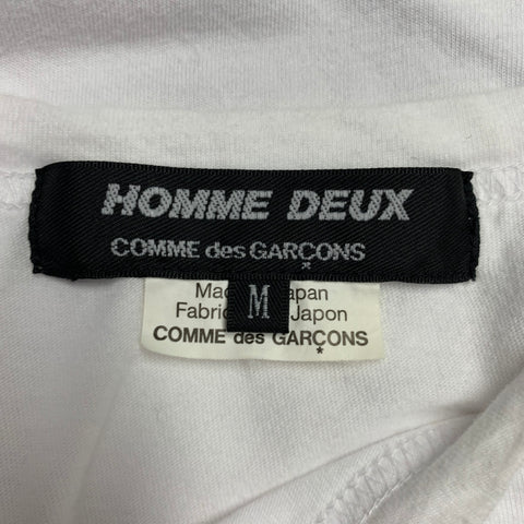 COMME des GARCONS Size M White Multi Color Color Block Cotton T-shirt