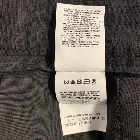 JUST CAVALLI Size 46 Black Cotton Blend Single Breasted Tuxedo