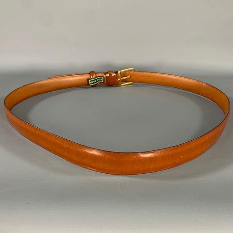 COLE HAAN Size 45 Brown Cognac Leather Belt