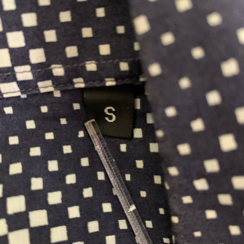 PS by PAUL SMITH Size S Navy White Gradient Cotton Cutaway Long Sleeve Shirt