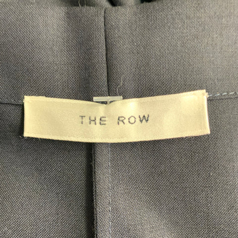 THE ROW Size 0 Navy Wool Spaghetti Straps Long Dress