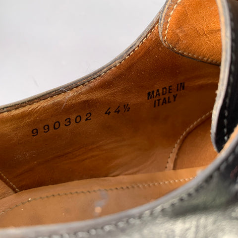 NO BRAND Size 11.5 Green Perforated Leather Double Monk Strap Loafers