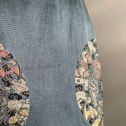 COMME des GARCONS HOMME PLUS  Size L Blue Black Jacquard Coat