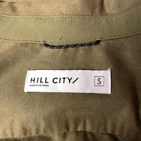 HILL CITY Size S Green Cotton Blend Button Down Long Sleeve Shirt