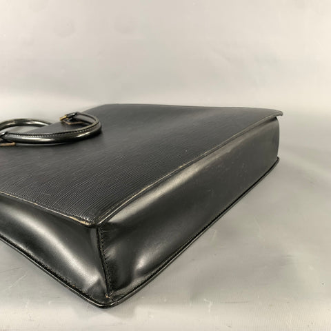 LOUIS VUITTON Black Waves Leather Tote Bags