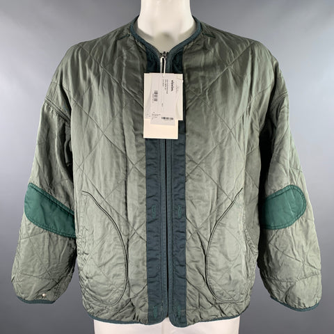 VISVIM Size L Green Nylon Reversible Jacket