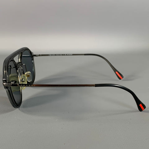 PRADA Black Light Grey SPS 05T P2X-5Z1 Sunglasses & Eyewear
