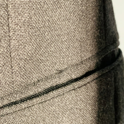 JOHN VARVATOS Size 36 Short Grey Virgin Wool Single Breasted Sport Coat