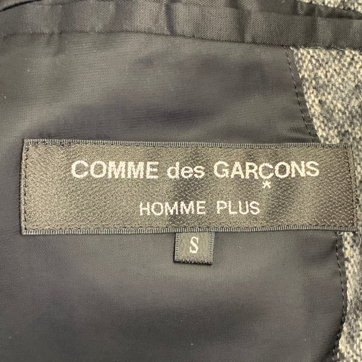 COMME des GARCONS HOMME PLUS AW12 Size XS Grey Black Wool Notch Lapel Sport Coat