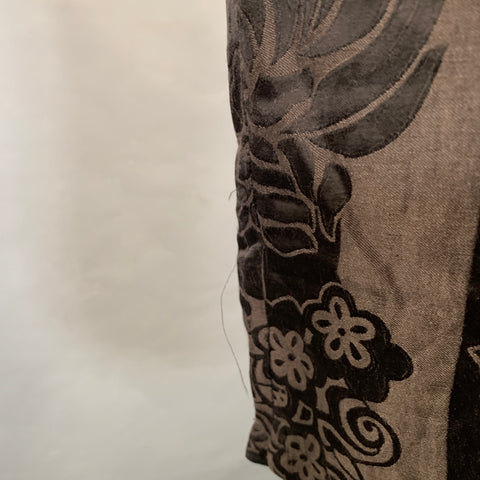 HAIDER ACKERMANN Size M Brown Jacquard Linen Silk Casual Pants