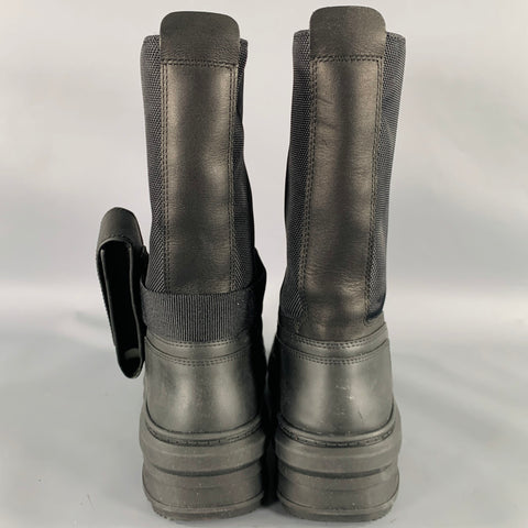 KILLING EVE x HUNTER Size 5 Limited Edition Black Nylon Pull On Boots