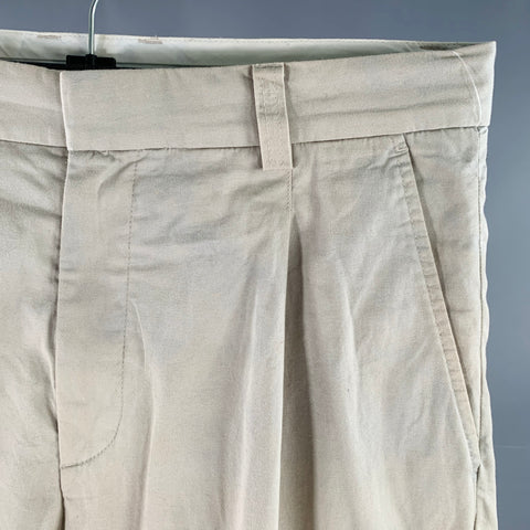 WOOD WOOD Size 30 Aaren Cream Cotton Pleated Casual Pants