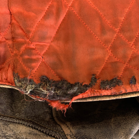 JULESONS BOSTON Size L Brown Distressed Leather Jacket