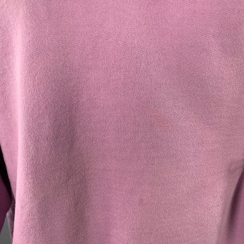 RASSVET Size S Purple Blue Print Cotton Crew Neck Sweatshirt