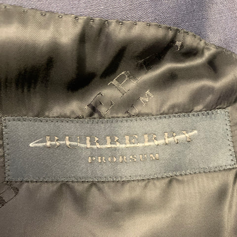 BURBERRY PRORSUM Size 44 Blue Indigo Double Breasted Sport Coat