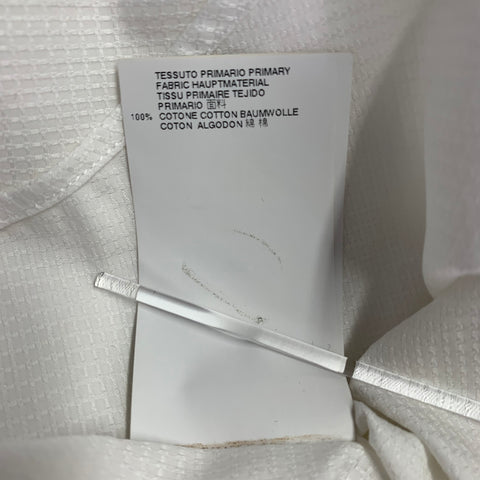 Chemise Dsquared2 Taille S en Coton Texturé à Col Étalé Blanc