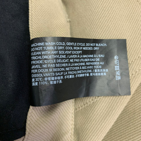 THEORY Size 30 Khaki Twill Cotton Blend Zip Fly Shorts