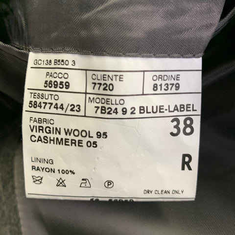 Costume POLO by RALPH LAUREN Taille 38 Coupe classique Gris Rayures craie Revers crantés