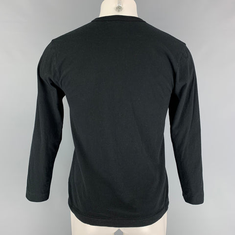 COMME des GARCONS Size M Black Gold Cotton Long Sleeve T-shirt