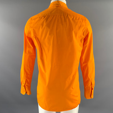 WALES BONNER Size S Orange Cotton Long Sleeve Shirt