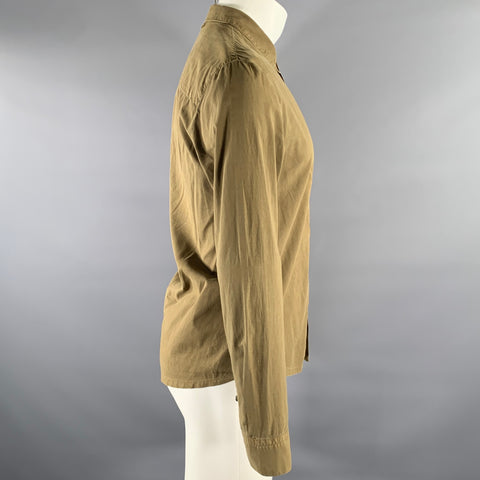 JAMES PERSE Size XS Green Olive Cotton Button Up Long Sleeve Shirt