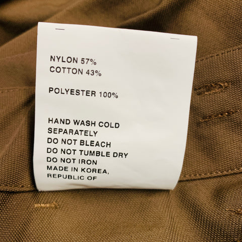 POST ARCHIVE FACTION (PAF) Taille XL Pantalon décontracté en coton et nylon marron