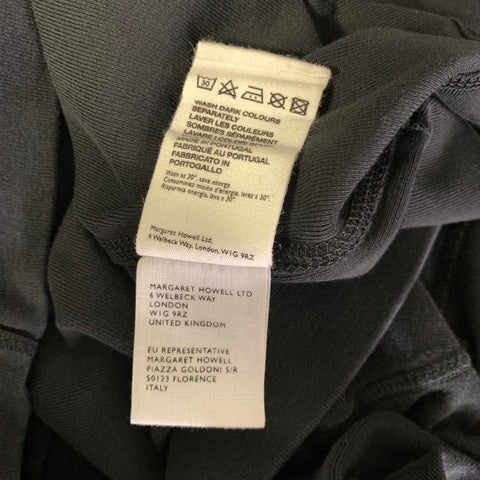 MARGARET HOWELL Size M Black Cotton High Collar Pullover
