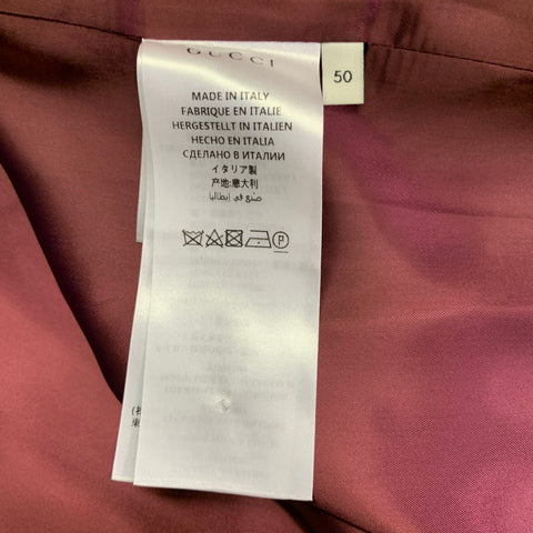 GUCCI 2019 Size 40 Black Brown Gold Chain Silk Dressing Gown Robe Coat