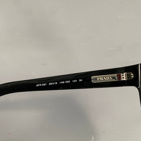 PRADA Black Dark Grey PR 09YS Acetate Sunglasses & Eyewear