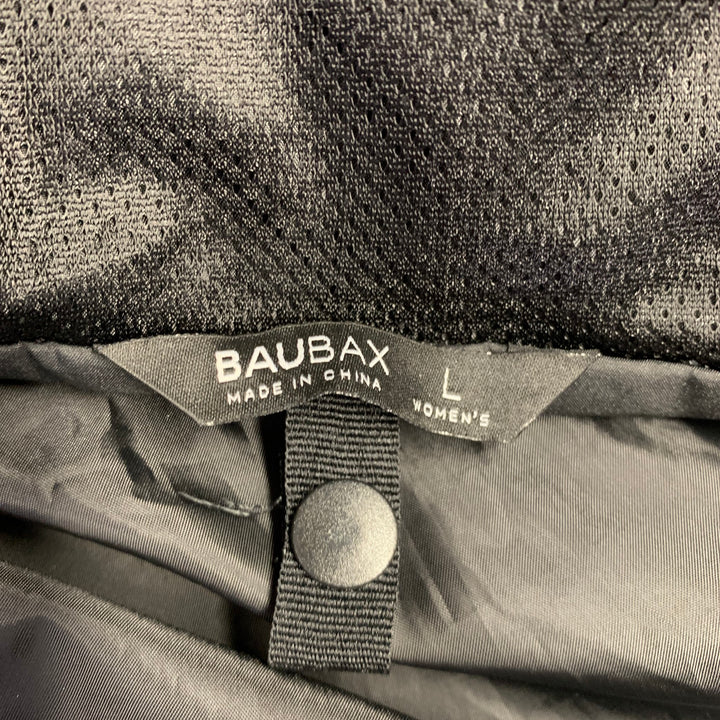 BAUBAX Size L -Airport Jacket- Black Polyester Windbreaker