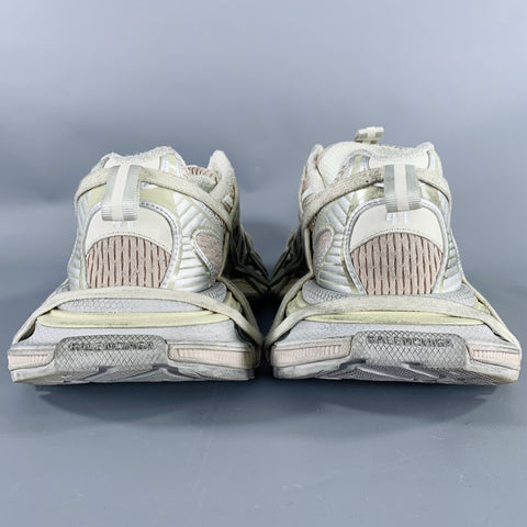 BALENCIAGA Size 8 3XL Extreme Lace Grey Brown Polyester Distressed Sneakers