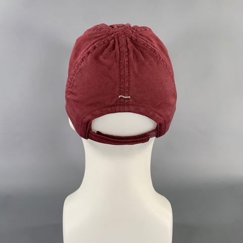 BRUNELLO CUCINELLI Size M Burgundy Cotton Hats