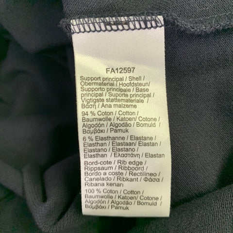 LACOSTE Size M Navy Cotton Blend Regular Fit Hidden Buttons Polo