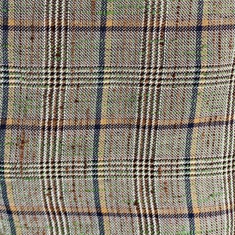 ETRO Size 36 Grey Multi Color Plaid Silk Linen Zip Fly Dress Pants