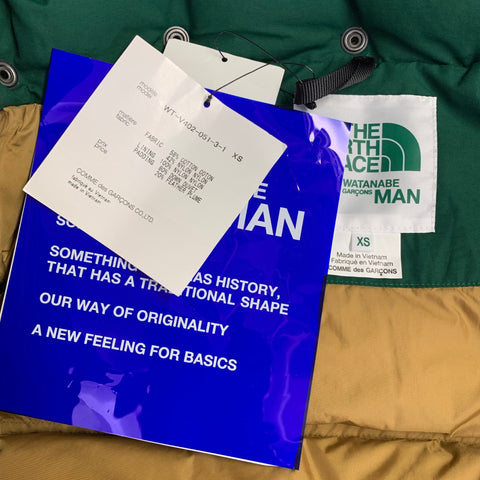 JUNYA WATANABE x THE NORTH FACE Size XS Green Quilted Cotton Nylon Vest