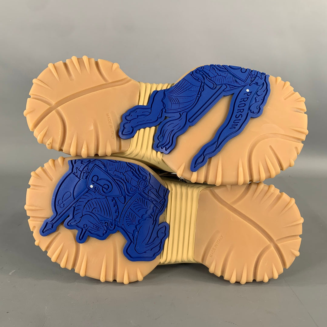 BURBERRY Size 10 Tan Leather Sandals