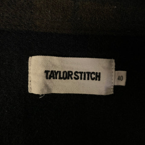 TAYLOR STITCH Size M Green Navy Plaid Wool Nylon Shirt Jacket