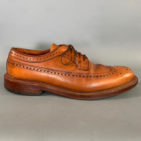 ALDEN Size 7 Brown Brogues Leather Blucher Loafers