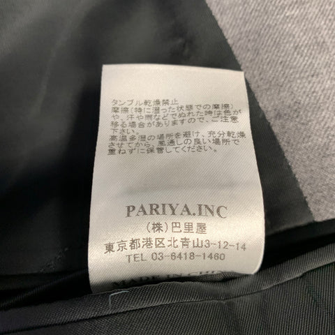 MR. GENTLEMAN Size 38 Grey Wool Notch Lapel Sport Coat