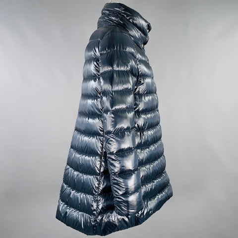 HERNO Size 6 Amelia Navy Nylon Padded Jacket