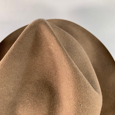 Chapeau Fedora feutre NEIMAN MARCUS, mélange de fourrure marron, taille 7.5, modèle Weekender