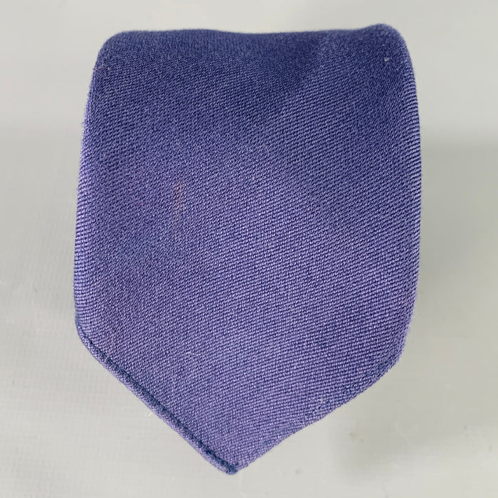 GUCCI Grey Navy Orange Stripe Skinny Silk Tie