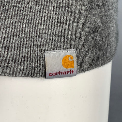 CARHARTT Size S Grey Heather Lambswool Blend Turtleneck Pullover